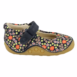 Girls Clarks Casual First Shoes Tiny Mist - Navy, UK 2 Infant