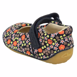 Girls Clarks Casual First Shoes Tiny Mist - Navy, UK 4 Infant
