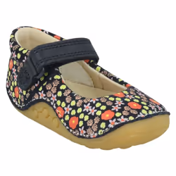 Girls Clarks Casual First Shoes Tiny Mist - Navy, UK 5 Infant