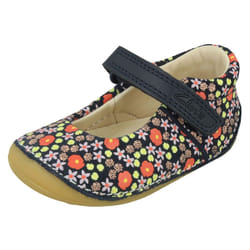 Girls Clarks Casual First Shoes Tiny Mist - Navy, UK 5.5 Infant