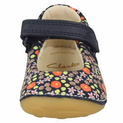 Girls Clarks Casual First Shoes Tiny Mist - Navy, UK 5.5 Infant