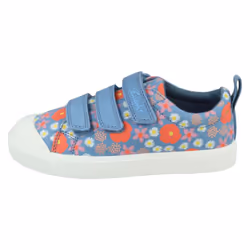 Girls Clarks Machine Washable Casual Shoes City Vibe - Blue, UK 10 Child