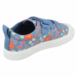 Girls Clarks Machine Washable Casual Shoes City Vibe - Blue, UK 12.5 Child