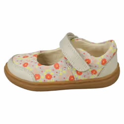 Girls Clarks Casual Shoes Flash Bright T - Ivory Combination Leather - UK Size 4.5F - EU Size 20.5 - US Size 5M - Ivory, UK 5 Infant