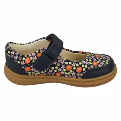 Girls Clarks Casual Shoes Flash Bright - Navy, UK 4.5 Infant