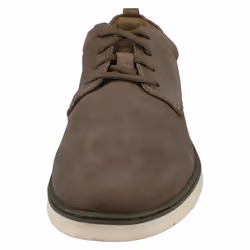 Mens Clarks Smart/Casual Lace Up Shoes Braxin Low - Grey, UK 8.5