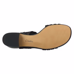 Ladies Clarks Heeled Slingback Sandals Caroleigh Bess - Black, UK 7