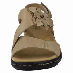 Ladies Clarks Slingback Sandals With Flower Detail Laurieann Bea - Beige, UK 6.5