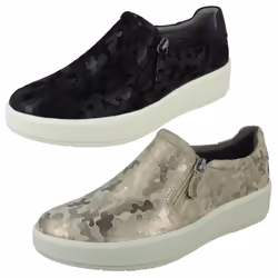 Ladies Clarks Casual Shoes Layton Step - Black, UK 4.5