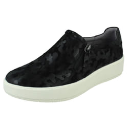 Ladies Clarks Casual Shoes Layton Step - Black, UK 7