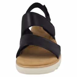 Ladies Clarks Wedge Heeled Strappy Sandals Jillian Pearl - Navy, UK 7