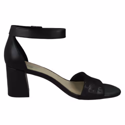 Ladies Clarks Heeled Ankle Strap Sandals Jocelynne Cam - Black, UK 6