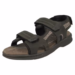 Mens Clarks Ultimate Comfort Adjustable Sandals Hapsford Trail - Beige, UK 7