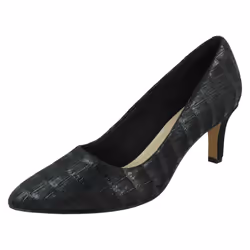 Ladies Clarks Formal Court Shoes Illeana Tulip - Black, UK 6.5
