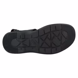 Mens Clarks Ankle Strap Casual Sandals Hapsford Creek - Black, UK 7