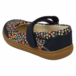 Girls Clarks Mary Jane Shoes Flash Stripe - Navy, UK 7.5 Infant