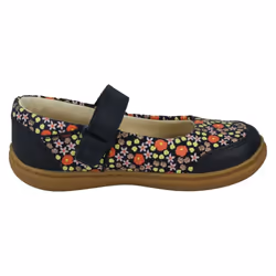 Girls Clarks Mary Jane Shoes Flash Stripe - Navy, UK 7.5 Infant