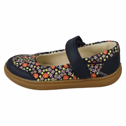Girls Clarks Mary Jane Shoes Flash Stripe - Navy, UK 9.5 Child