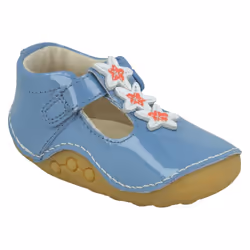 Girls Clarks Casual First Shoes Tiny Flower - Blue, UK 3.5 Infant
