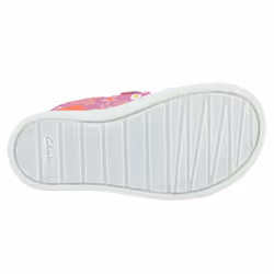 Girls Clarks Casual Shoes City Bright - Blue Floral Textile - UK Size 4.5F - EU Size 20.5 - US Size 5M - Pink Floral Glitter, UK 4.5 Infant