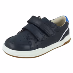 Childrens Clarks Casual Trainers Fawn Solo - Navy, UK 5 Infant