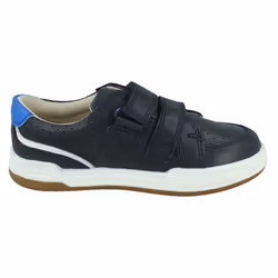 Childrens Clarks Casual Trainers Fawn Solo - Navy, UK 5 Infant