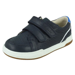 Childrens Clarks Casual Trainers Fawn Solo - Navy, UK 5.5 Infant