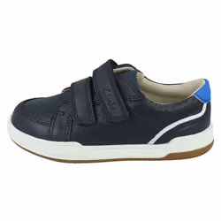 Childrens Clarks Casual Trainers Fawn Solo - Navy, UK 5.5 Infant