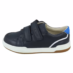 Childrens Clarks Casual Trainers Fawn Solo - Navy, UK 9.5 Child