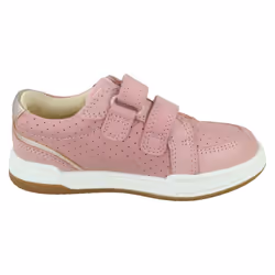 Childrens Clarks Casual Trainers Fawn Solo - Pink, UK 7.5 Infant