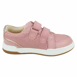 Childrens Clarks Casual Trainers Fawn Solo - Pink, UK 8 Child