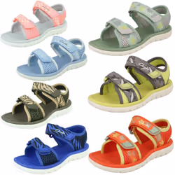 Childrens Clarks Casual Summer Sandals Surfing Tide K - Yellow, UK 1.5 Child