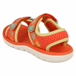 Childrens Clarks Casual Summer Sandals Surfing Tide K - Coral, UK 10.5 Child