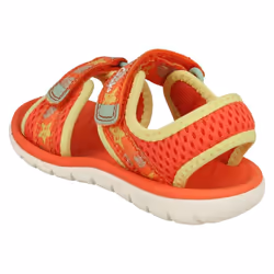 Childrens Clarks Casual Summer Sandals Surfing Tide T 20 - Coral, UK 5 Infant