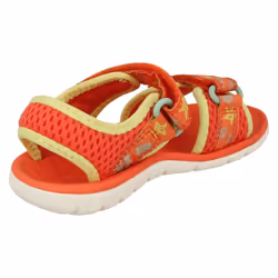 Childrens Clarks Casual Summer Sandals Surfing Tide T 20 - Coral, UK 7 Infant