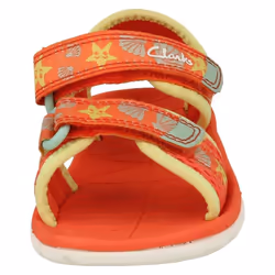 Childrens Clarks Casual Summer Sandals Surfing Tide T 20 - Coral, UK 9.5 Child