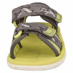 Childrens Clarks Casual Summer Sandals Surfing Tide T 20 - Yellow, UK 4 Infant