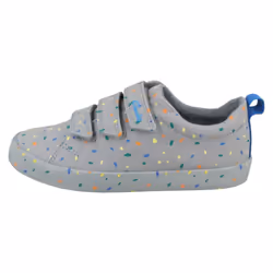 Boys Clarks Casual Shoes Foxing Print K - Grey, UK 2 Child