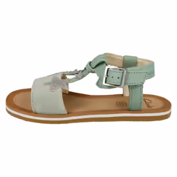 Girls Clarks Star Detailed Sandals Finch Summer K - Green, UK 10.5 Child