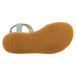 Girls Clarks Star Detailed Sandals Finch Summer K - Green, UK 11 Child