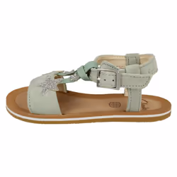 Girls Clarks Star Detailed Strappy Sandals Finch Summer T - Green, UK 7 Infant