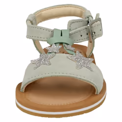 Girls Clarks Star Detailed Strappy Sandals Finch Summer T - Green, UK 7.5 Infant