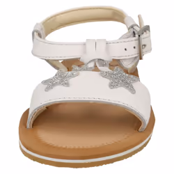Girls Clarks Star Detailed Strappy Sandals Finch Summer T - White, UK 9.5 Child
