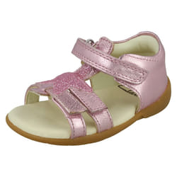 Girls Clarks Casual Sandals Zora Summer - Pink, UK 4.5 Infant