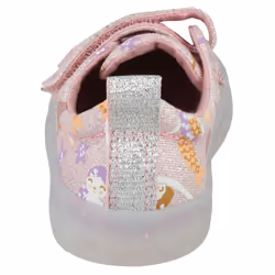 Girls Clarks Casual Shoes Foxing Print T - Pink, UK 8 Child