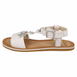 Girls Clarks Star Detailed Sandals Finch Summer K - White, UK 2 Child