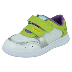 Boys Clarks Shark Detail Trainers Ath Scale - Navy, UK 4 Infant