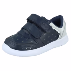 Boys Clarks Shark Detail Trainers Ath Scale - Navy, UK 5 Infant