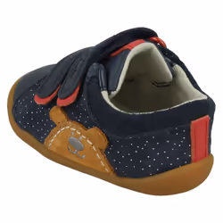 Boys Clarks Casual First Shoes Roamer Bear - Navy Suede - UK Size 2F - EU Size 17.5 - US Size 2.5M