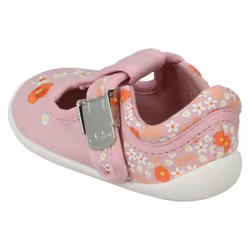Girls Clarks T Bar Casual Shoe Roamer Sun T - Light Pink, UK 5 Infant
